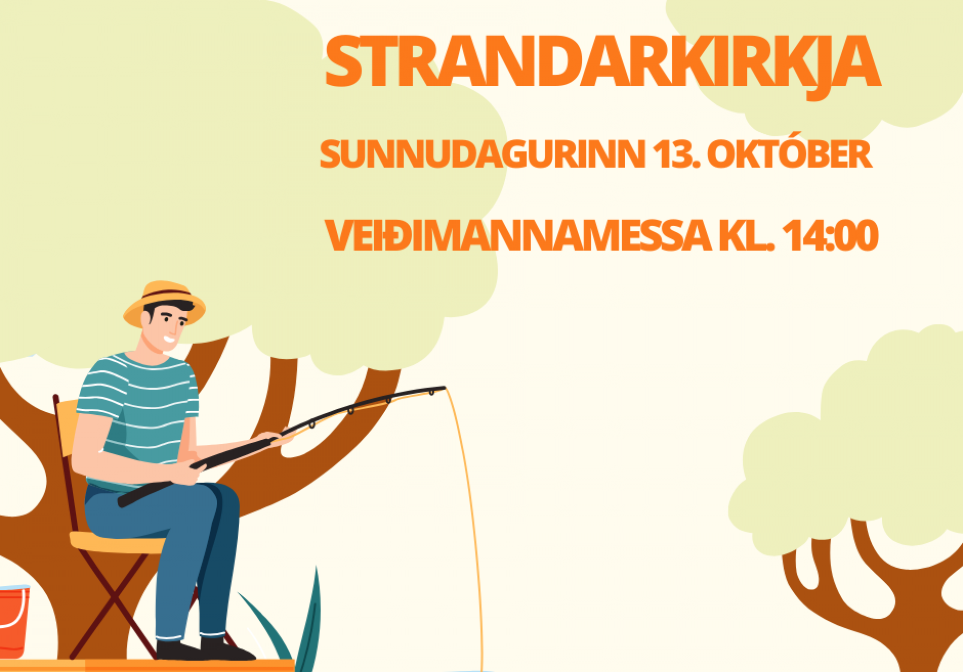 Strandarkirkja - guðsþjónusta kl. 14:00
